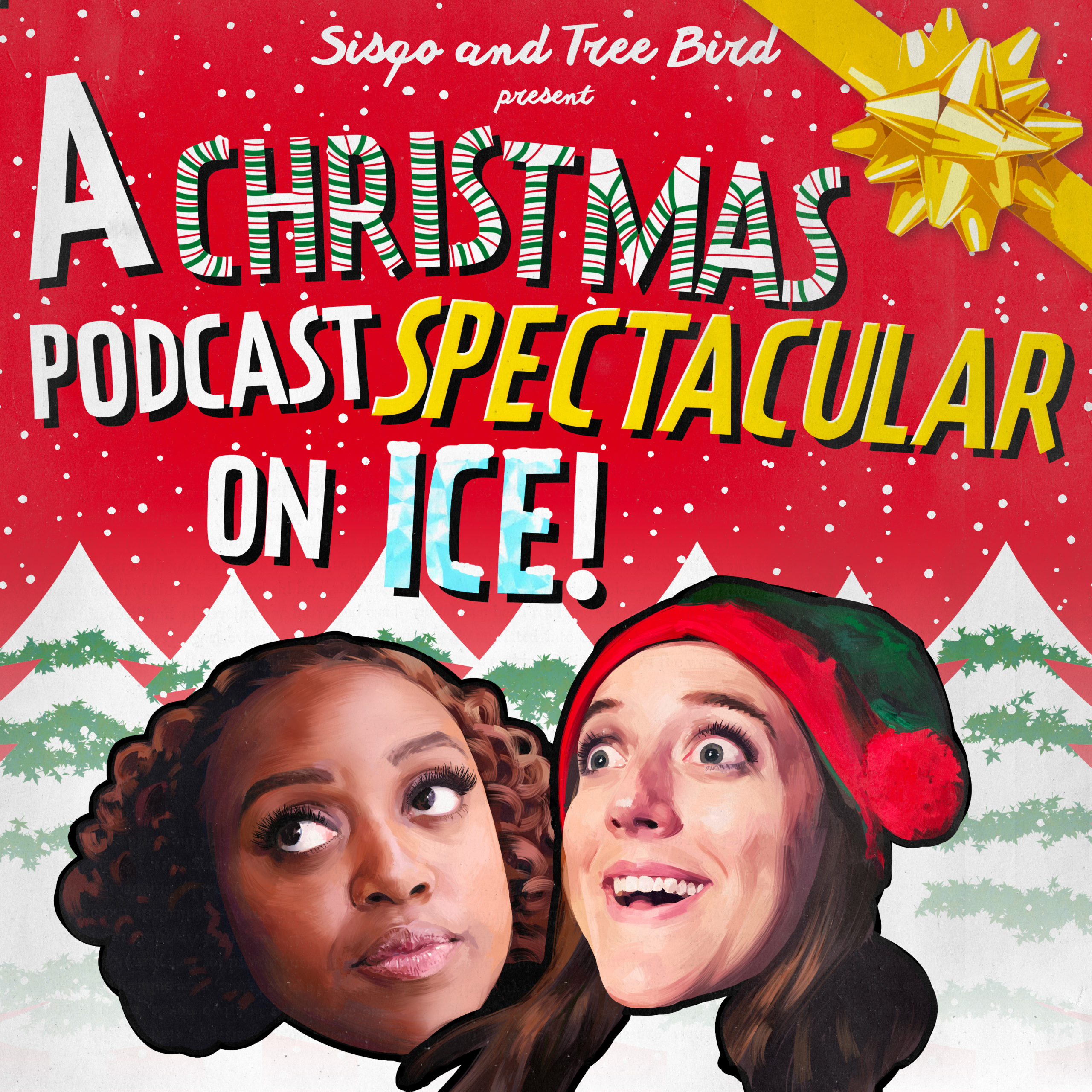 A Christmas Podcast Spectacular on Ice Podcast Cover - Square